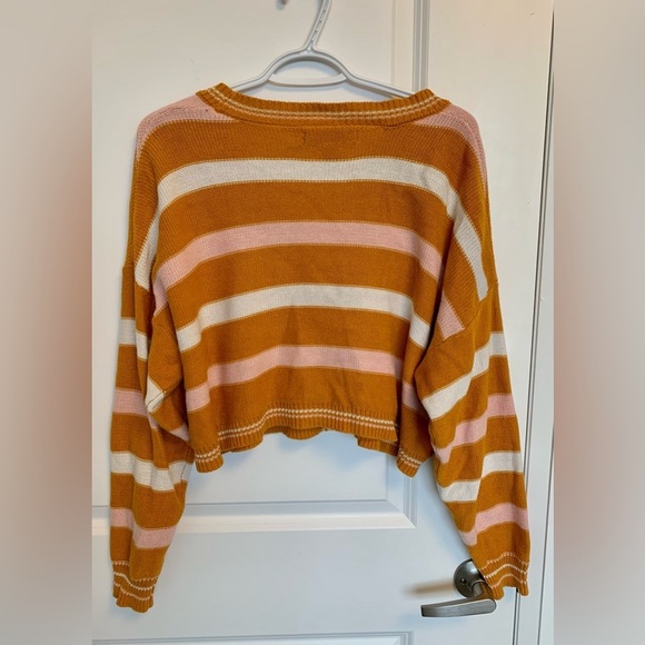 Yellow Striped Cardigan from Forever 21 - Picture 2 of 3